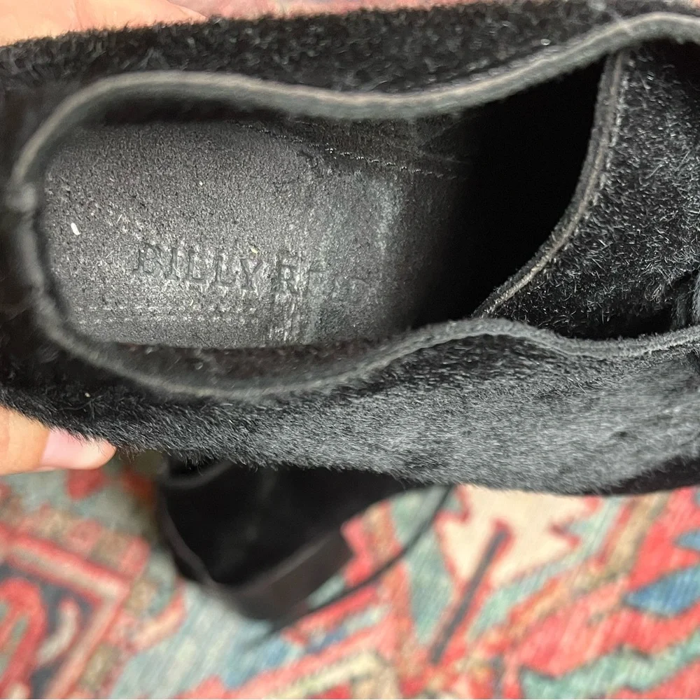 Billy Reid Black Pony Hair Indianola Lace Up Loafers/Low Boots— Size 7 - Picture 3 of 12